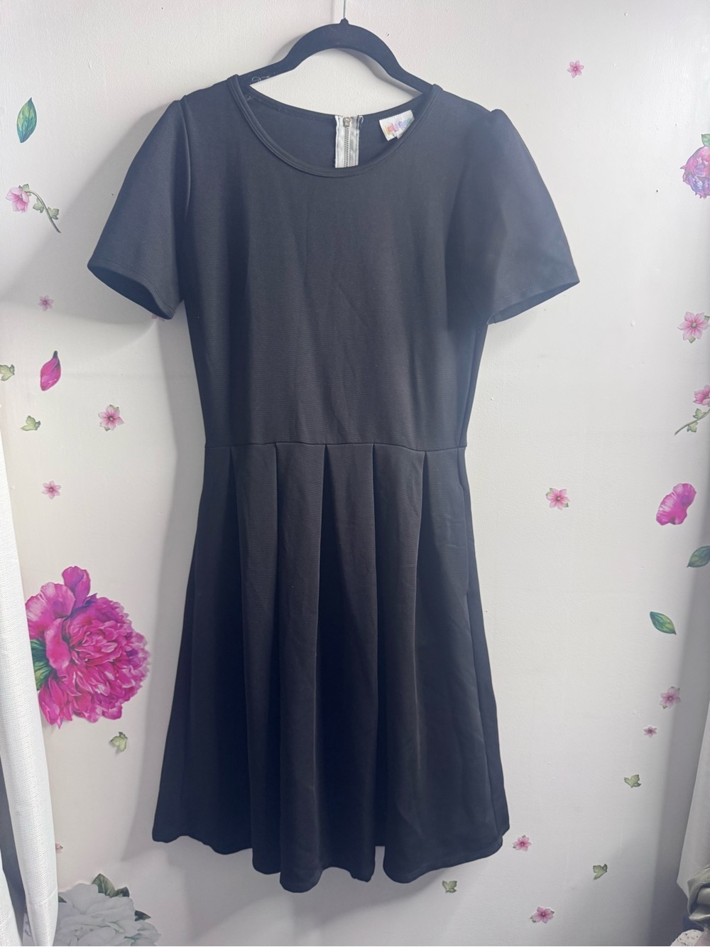 Lularoe Black Short Sleeve Skater Dress